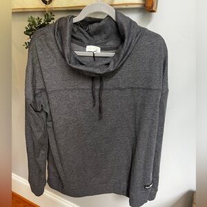 Simply Southern Gray Cowl Neck Sweatshirt